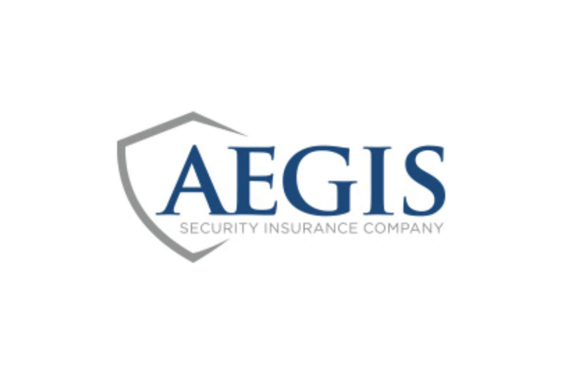 Aegis insurance logo with white background